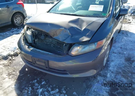 2012 Honda Civic Lx from USA, damaged, VIN 19XFB2F50CE068300